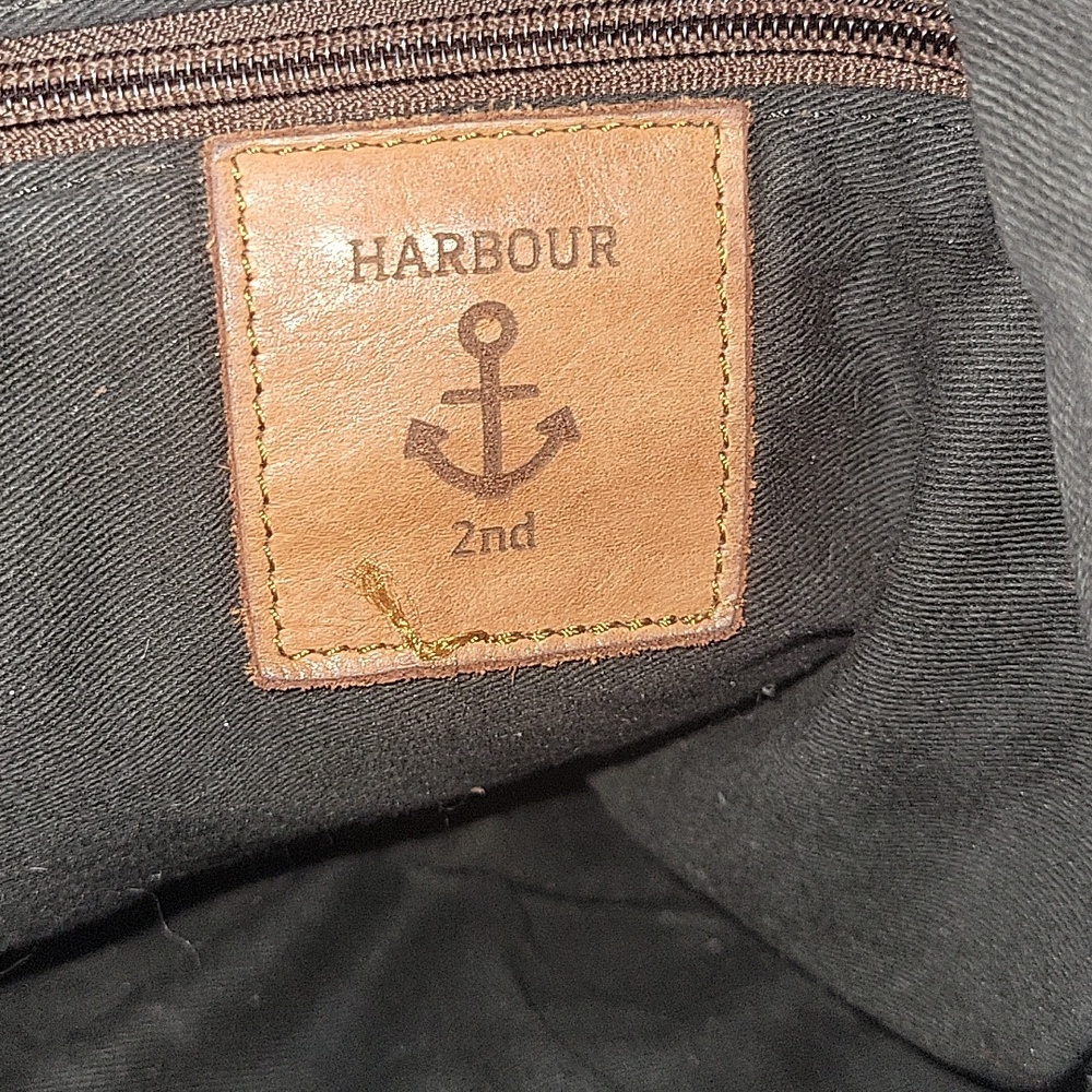 Harbour 2Nd for Anthropologie Leather Crossbody Messenger Bag - Brown - Picture 14 of 14